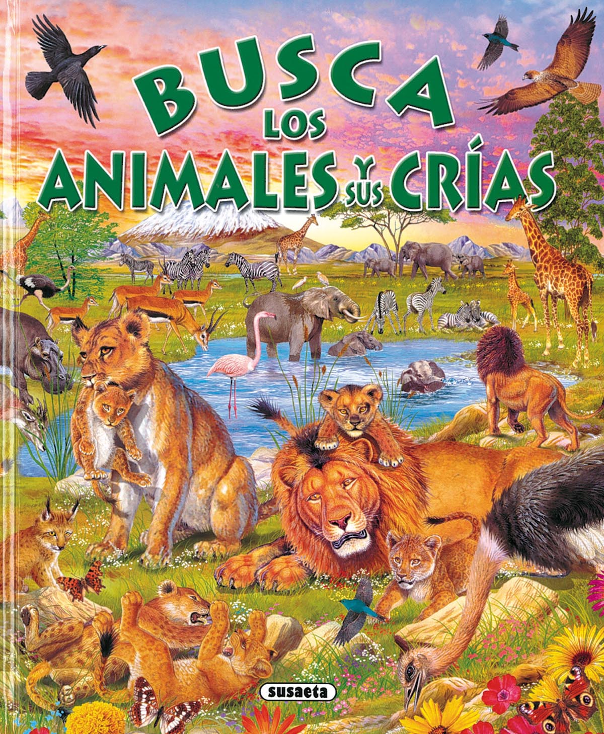 Busca los animales y sus cras