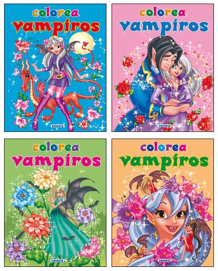 Colorea vampiros (4 ttulos)