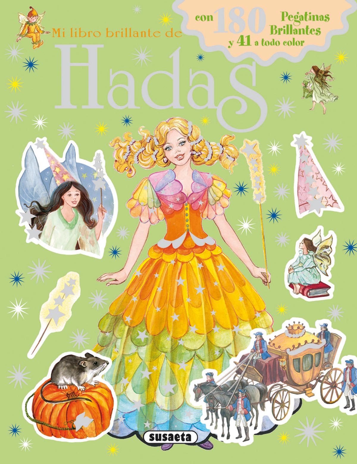 Mi libro brillante de hadas con pegatinas