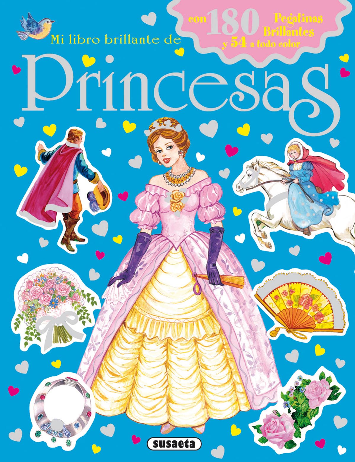 Mi libro brillante de princesas con pegatinas