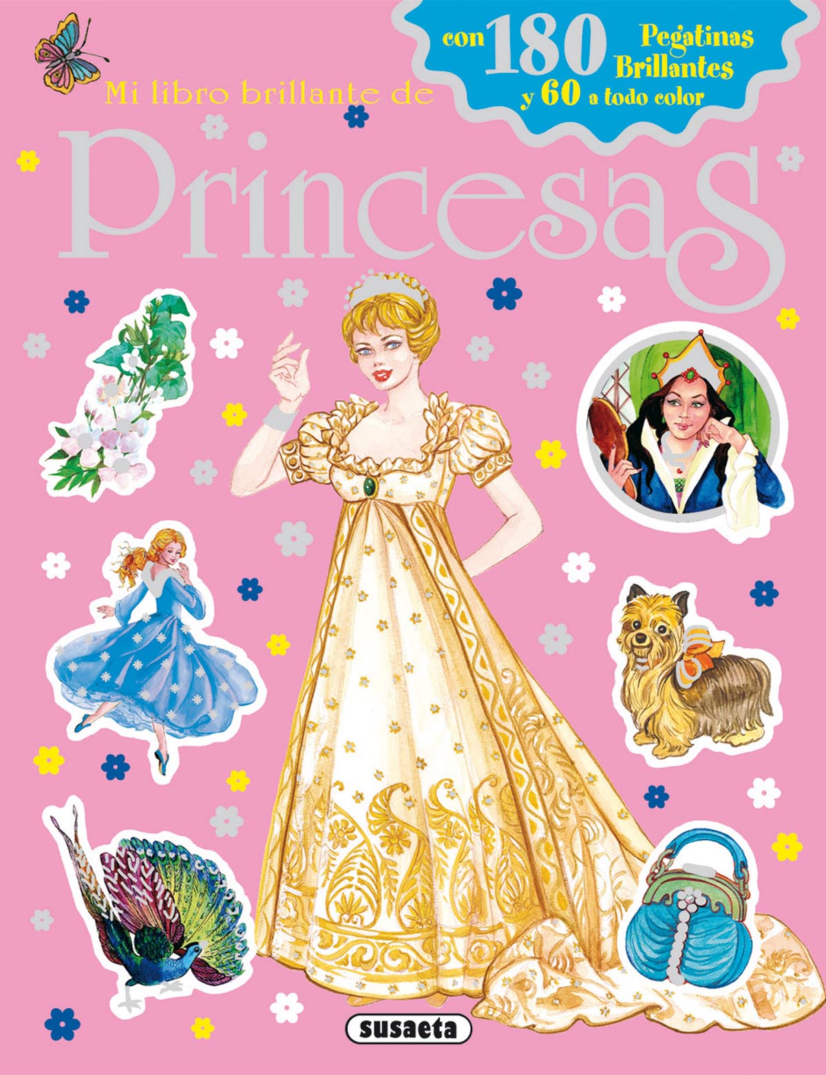 Mi libro brillante de princesas con pegatinas