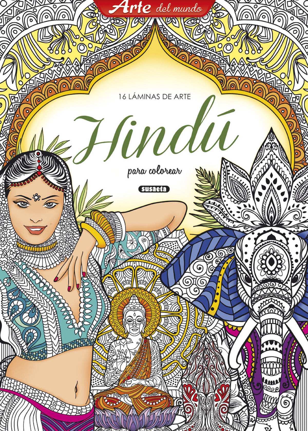 Láminas de arte hindú para colorear