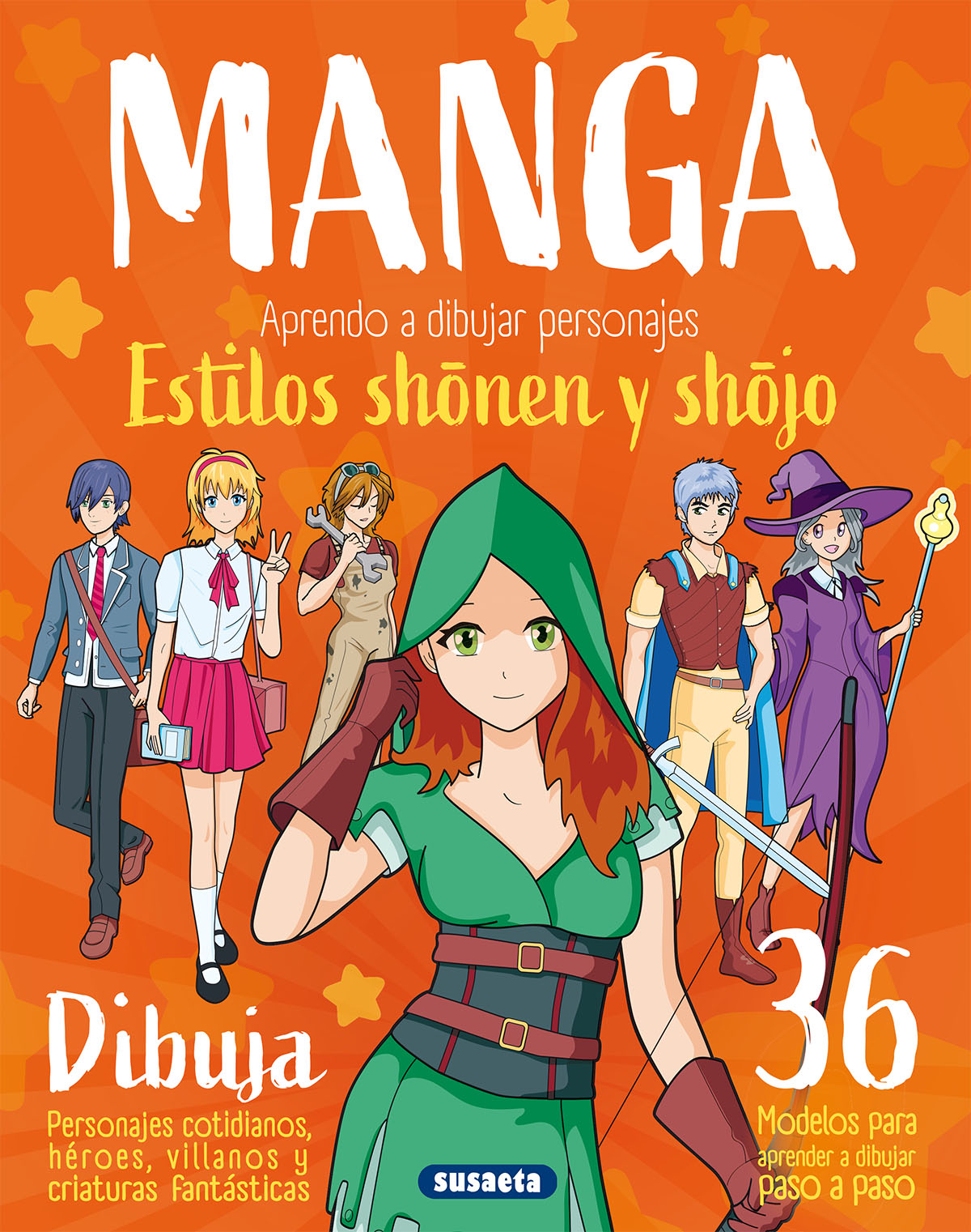 Manga. Aprendo a dibujar personajes estilos shonen y