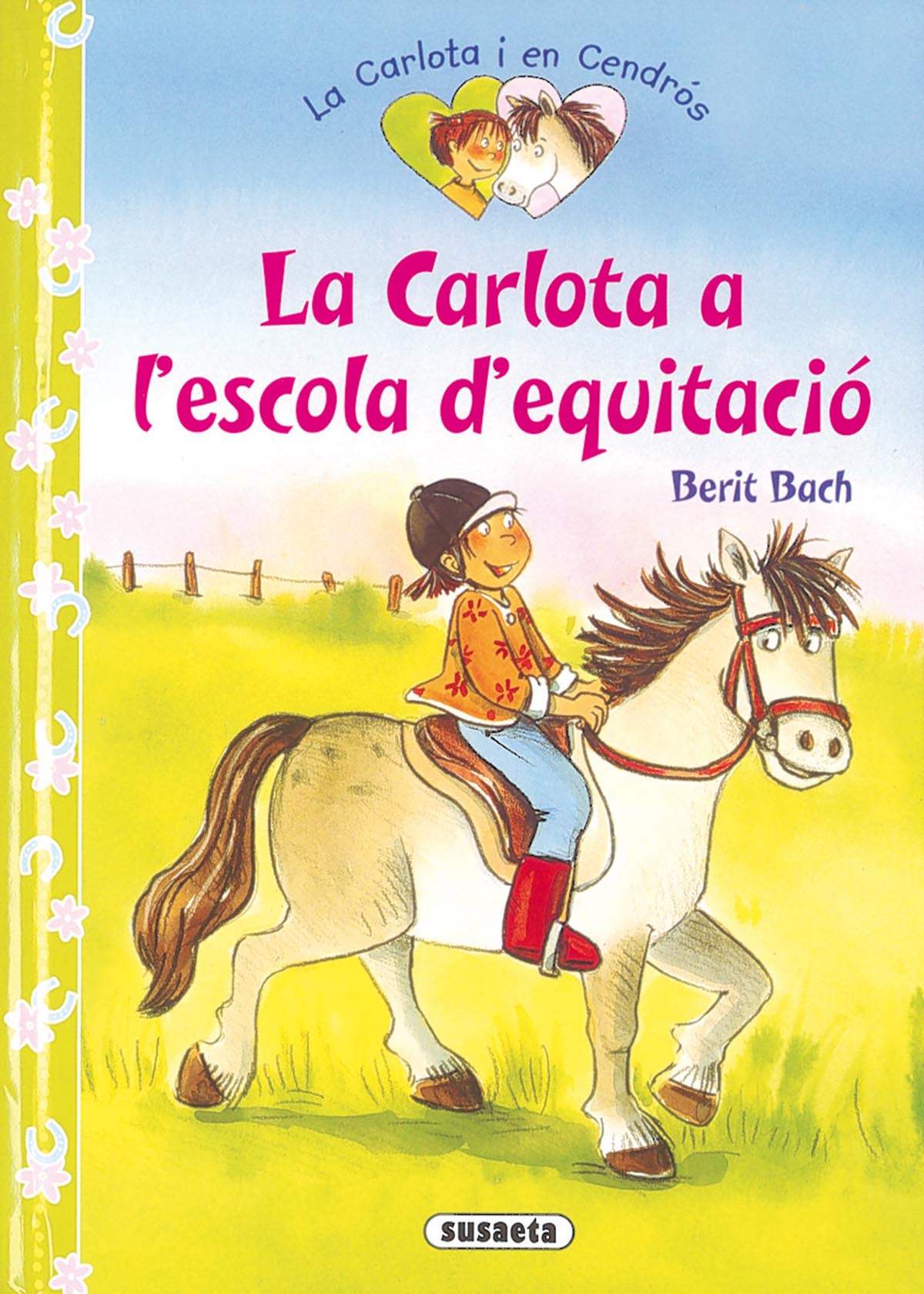 La Carlota a l'escola d'equitació