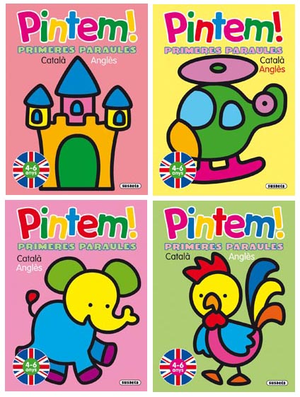 Pintem! primeres paraules català -anglès (4 títol