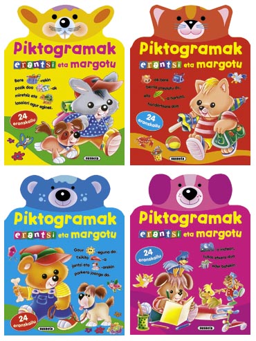 Piktogramak erantsi eta margotu (4 titulu)