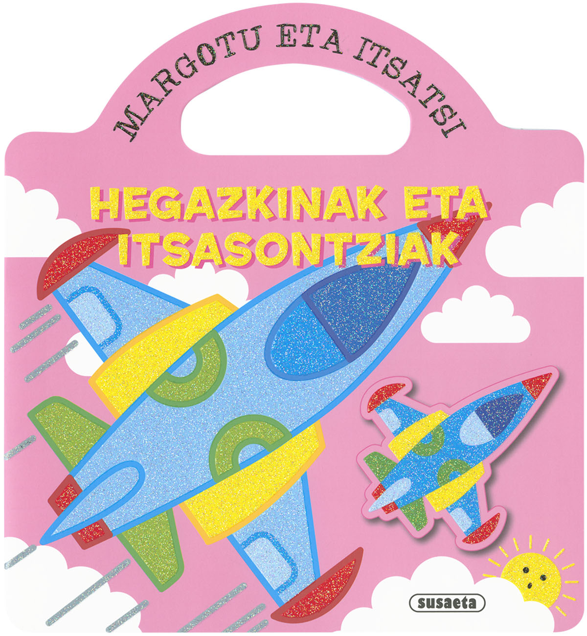 Hegazkinak eta itsasontziak (margotu eta itsatsi)