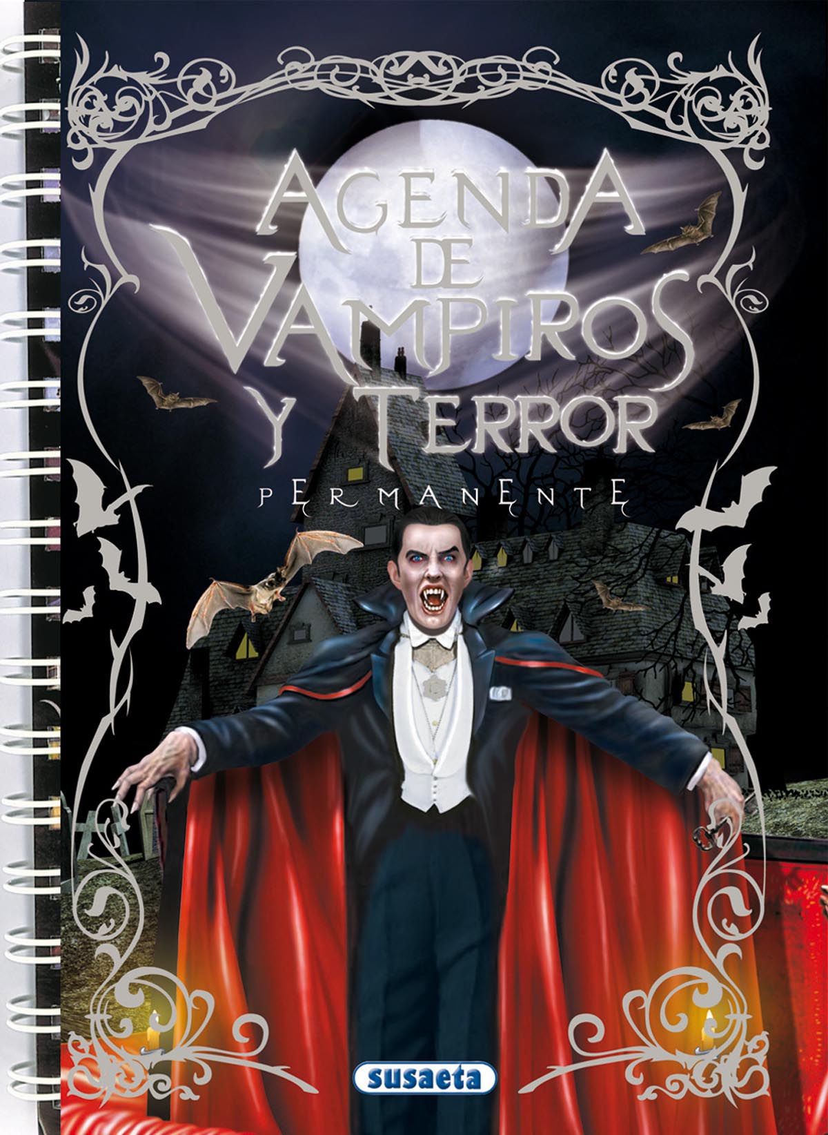 Agenda escolar permanente - Vampiros y terror