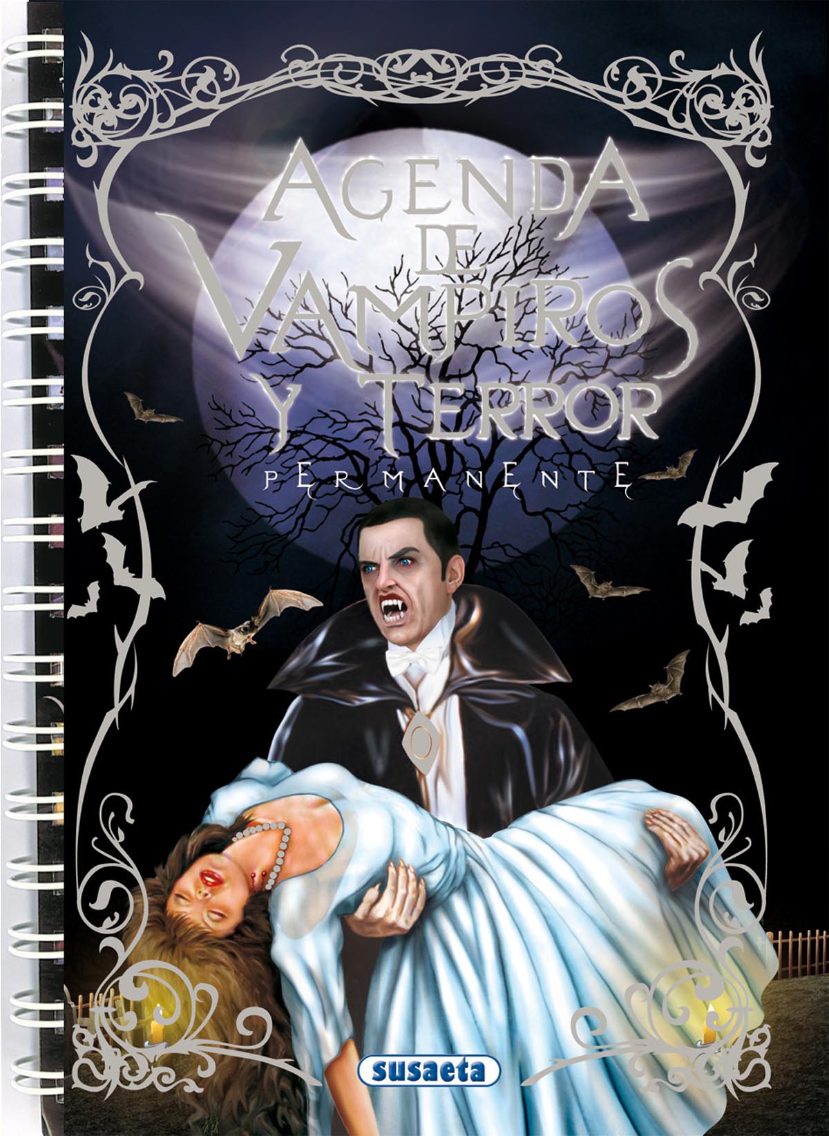 Agenda escolar permanente - Vampiros y terror