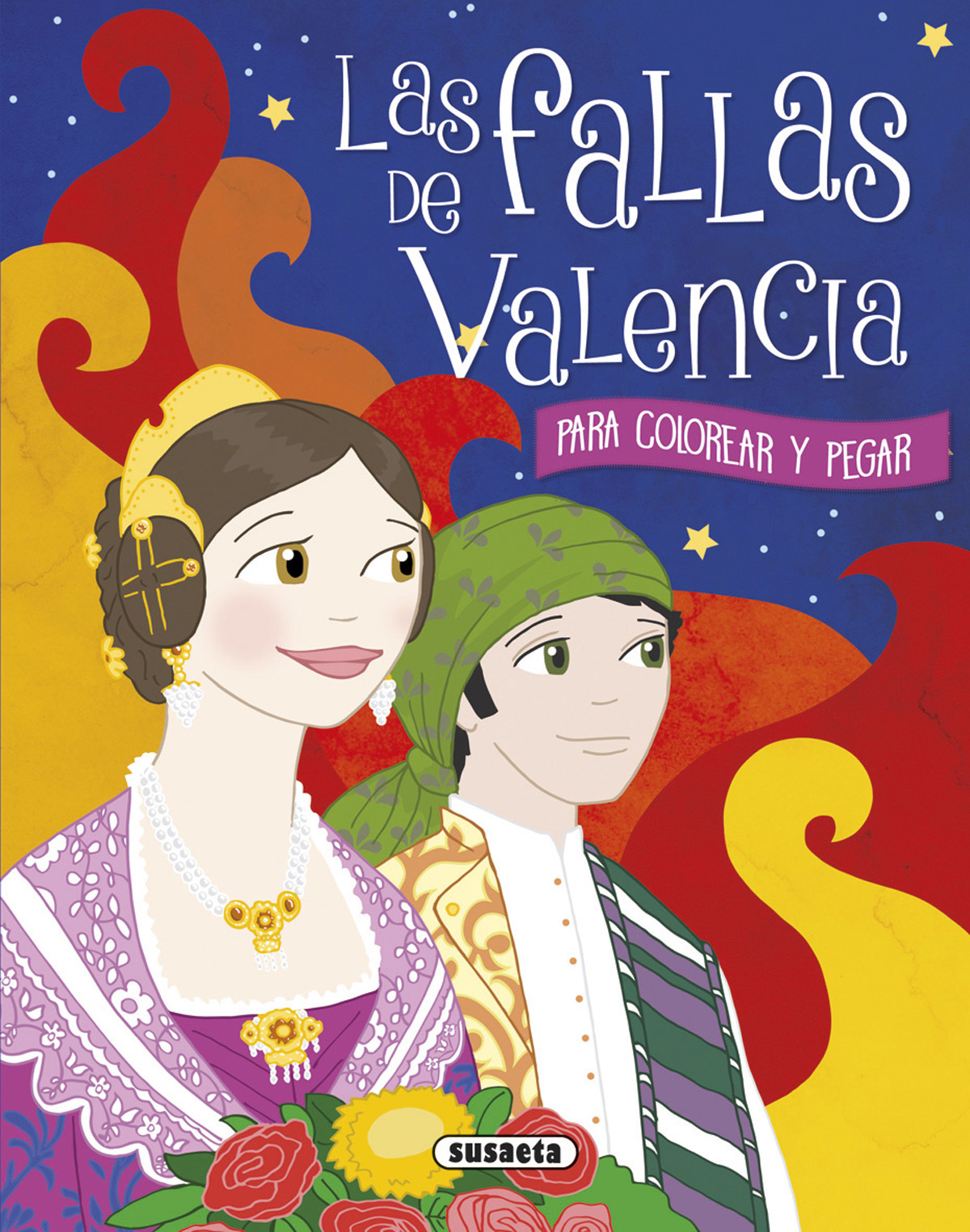 Las fallas de Valencia para colorear y pegar