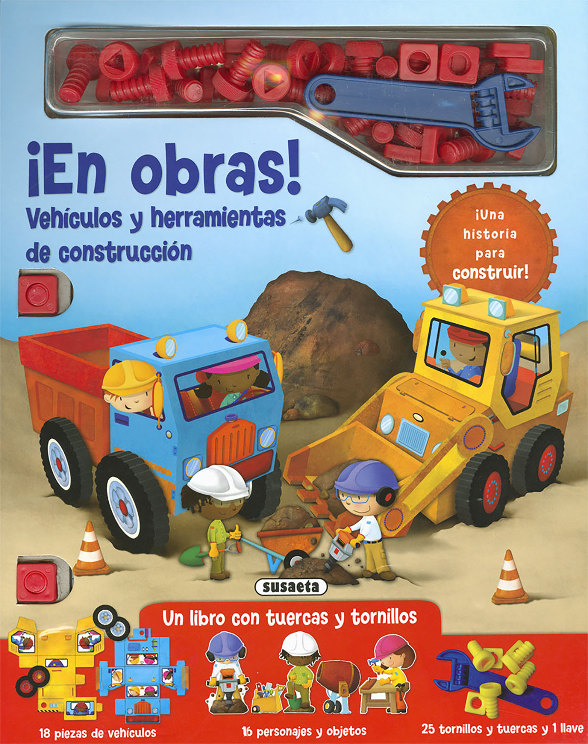 En obras! Vehículos y herramientas de construcción
