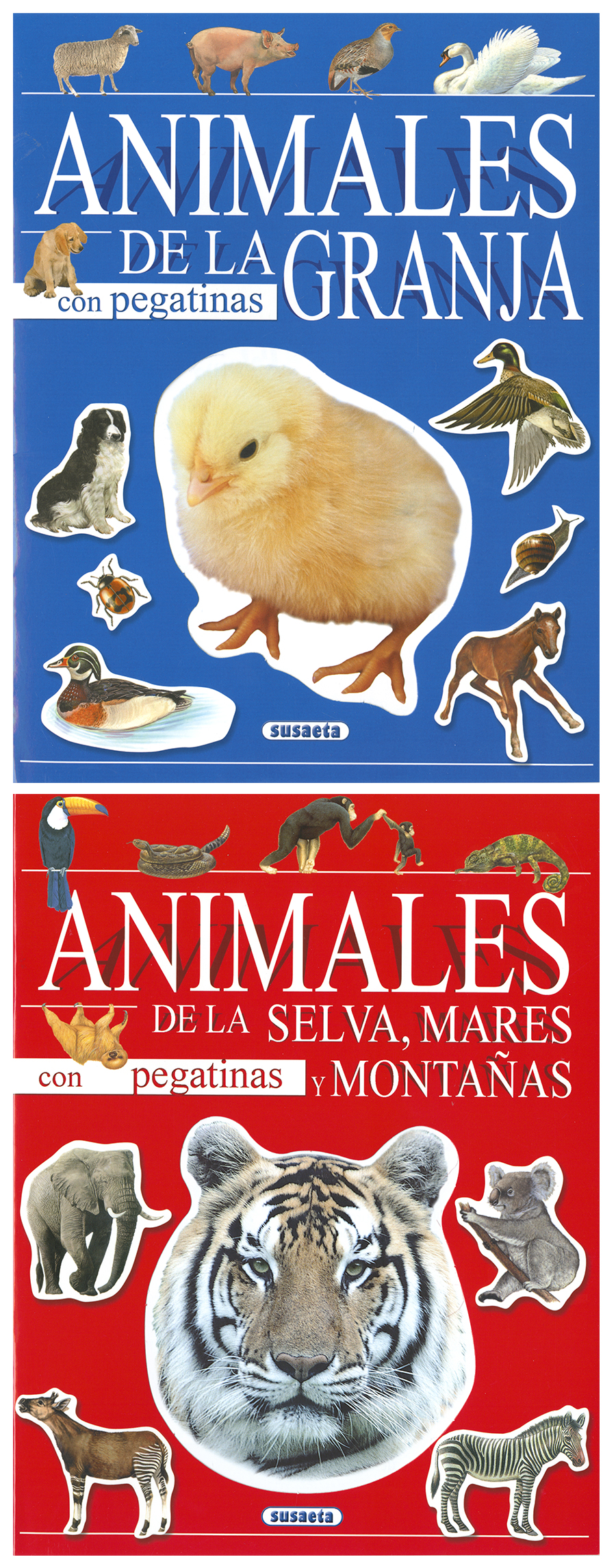 Animales con pegatinas (2 titulos)