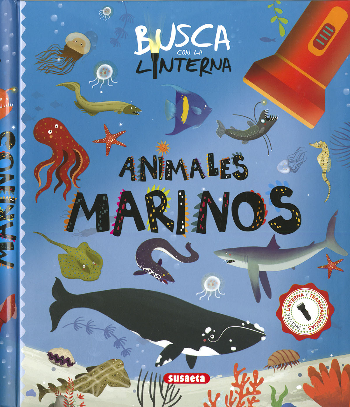 Busca con la linterna animales marinos