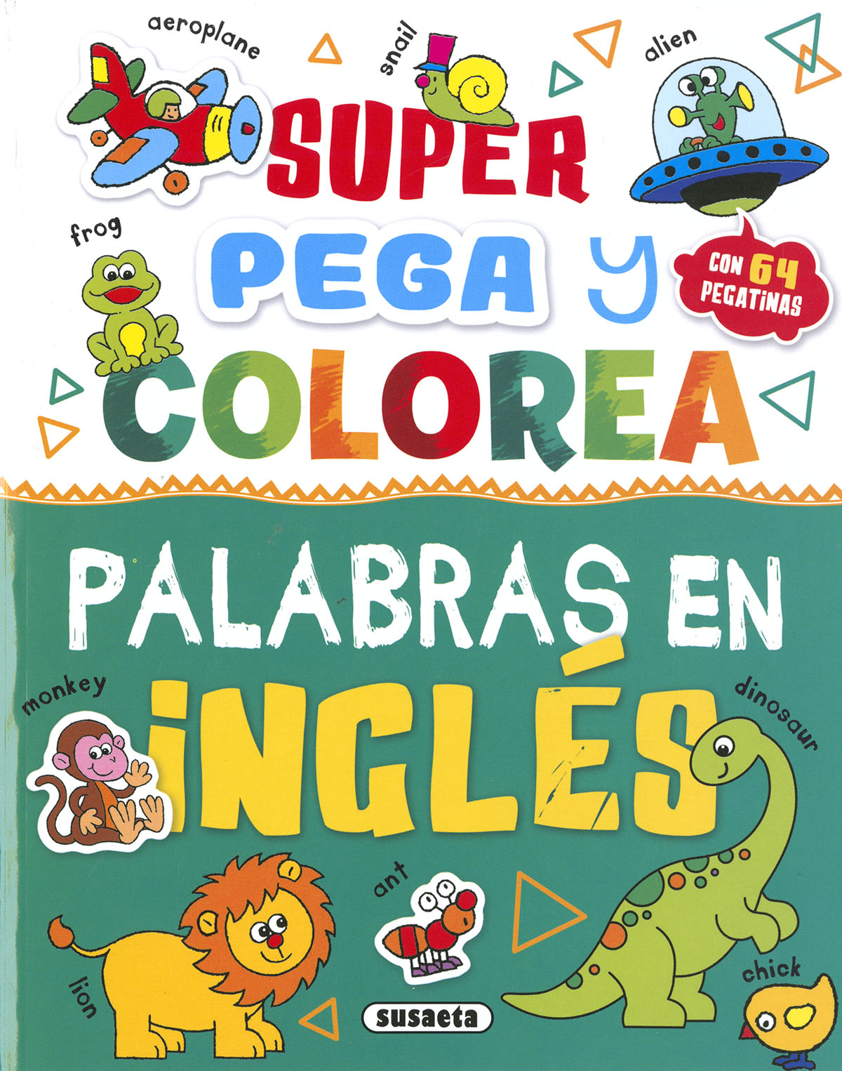 Super Pega y colorea palabras en inglés