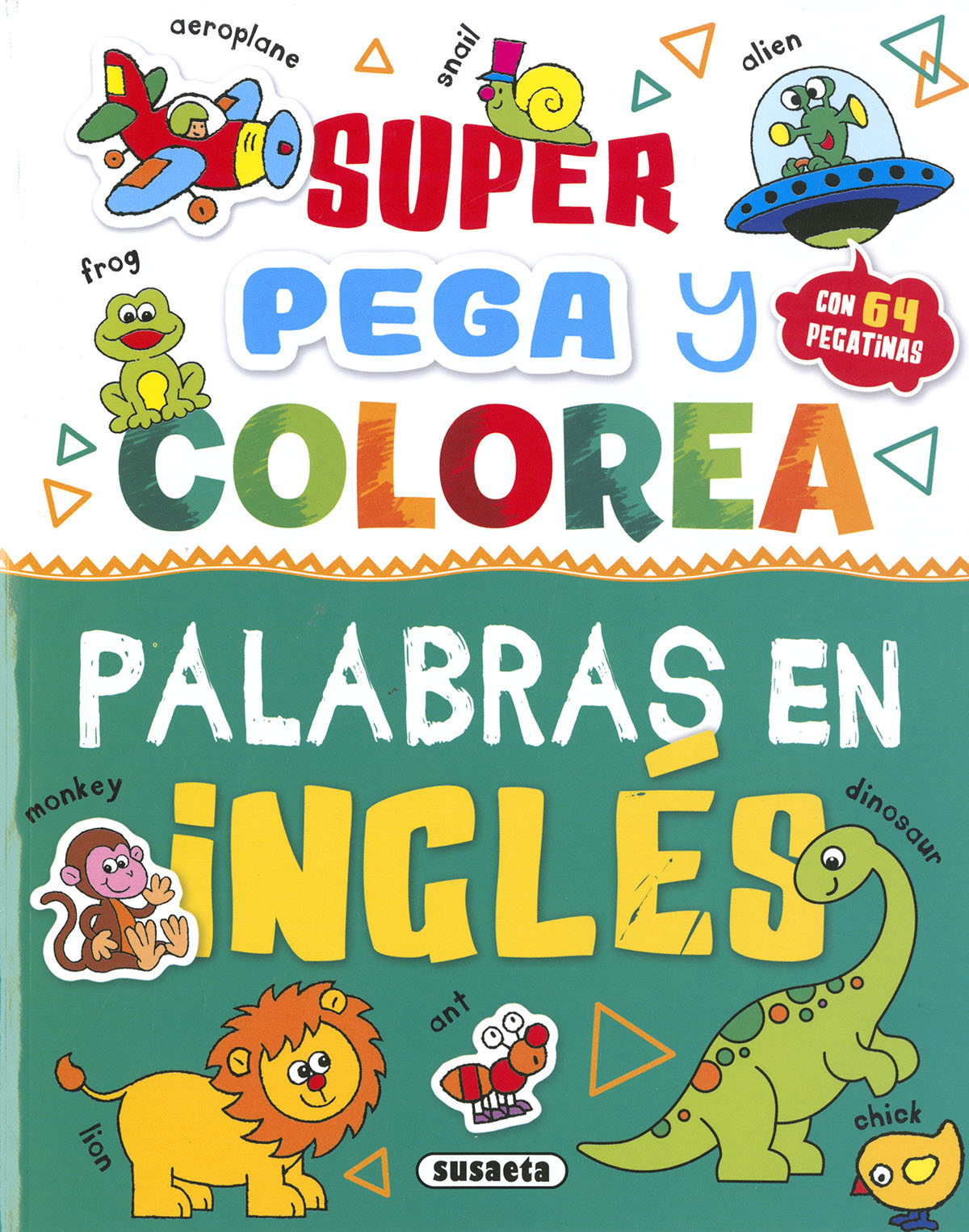 Super Pega y colorea palabras en ingls