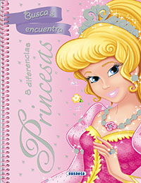 Princesas busca y encuentra 8 diferencias