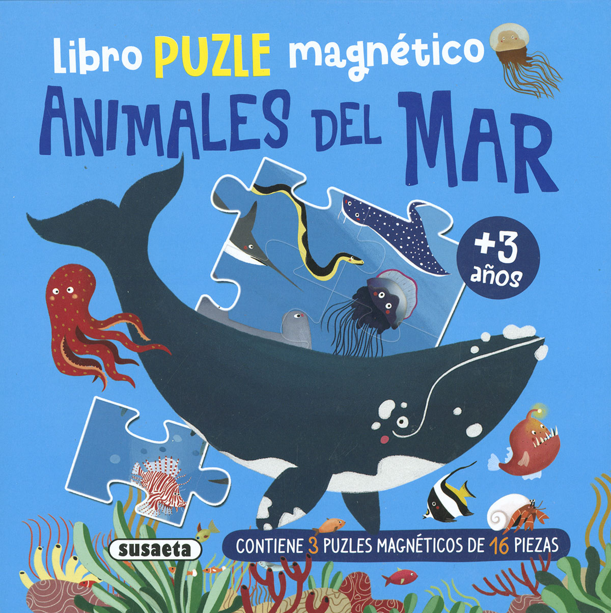 Libro puzle magntico. Animales del mar