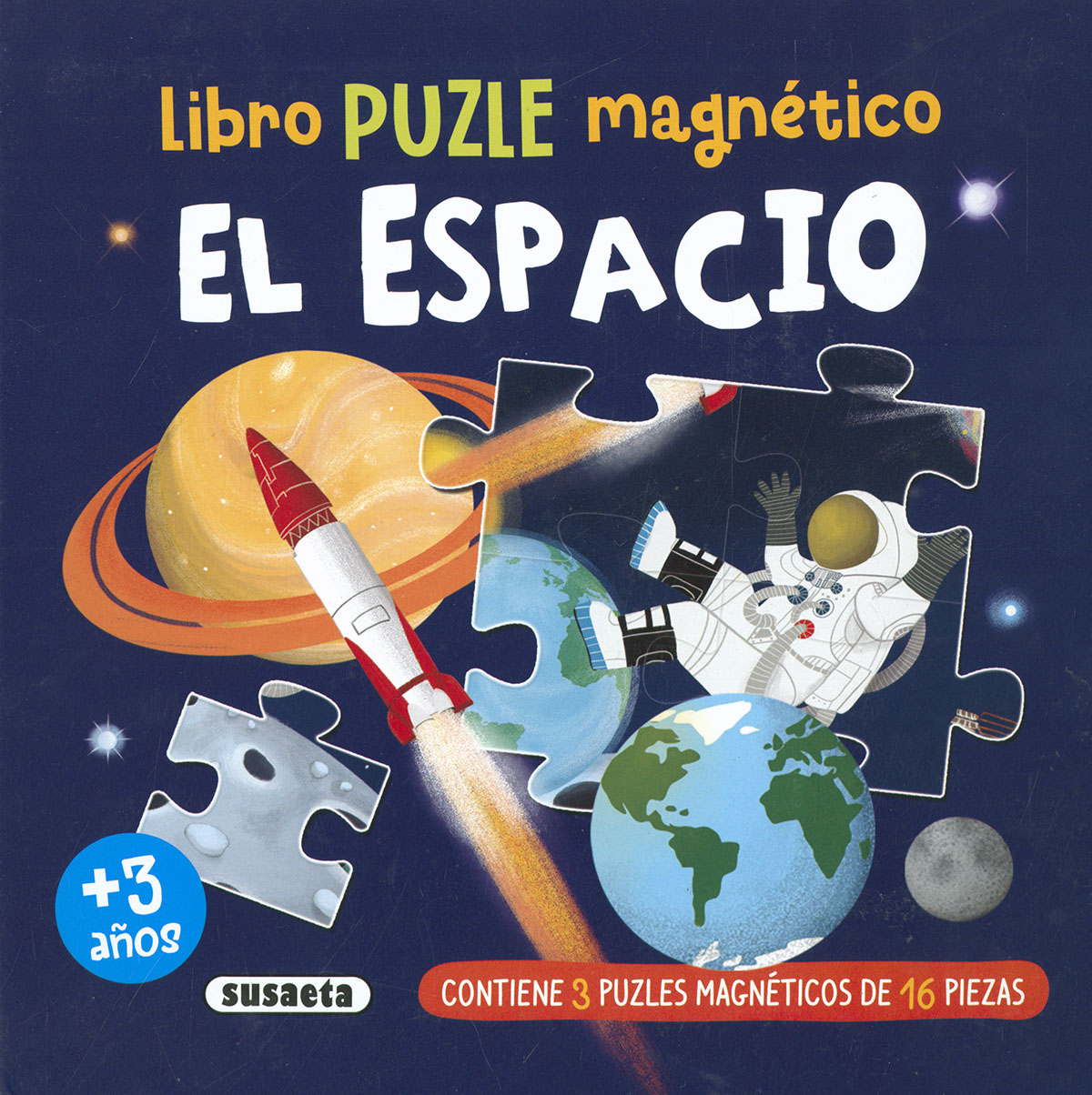 Libro puzle magntico. El espacio