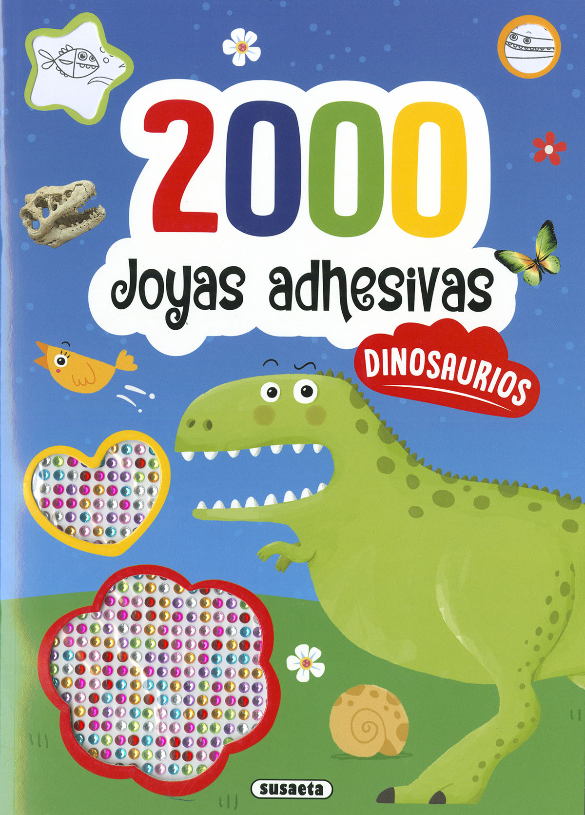 2000 Joyas adhesivas Dinosaurios