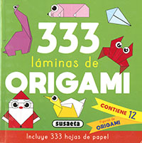 333 Láminas de origami verde