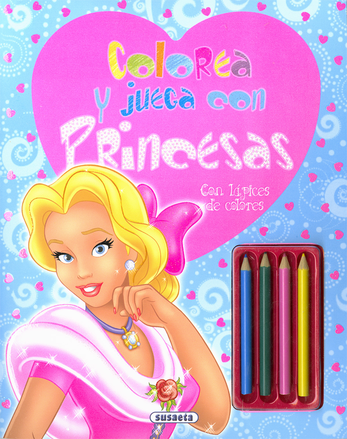 Colorea y juega con princesas (con lápices de color