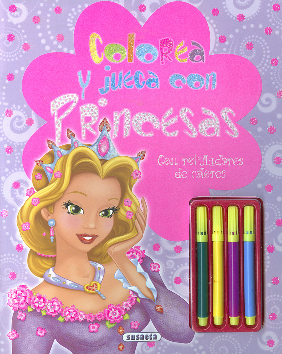 Colorea y juega con princesas (con rotuladores de co
