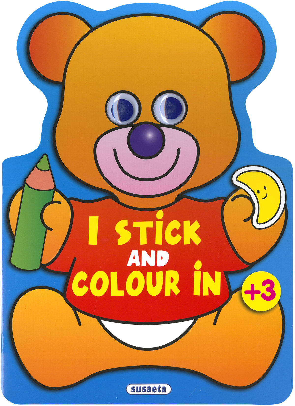 I stick and colour in