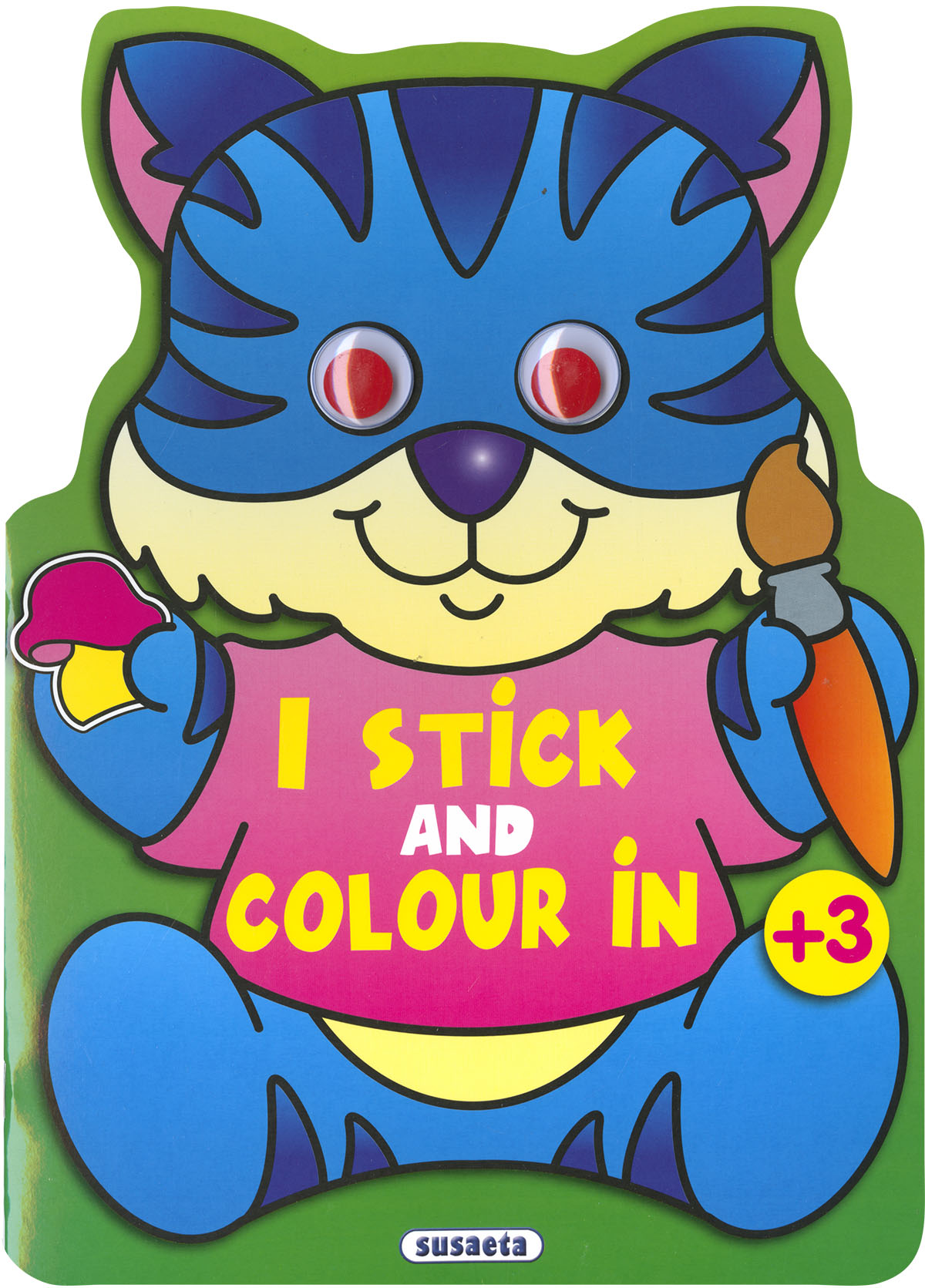 I stick and colour in