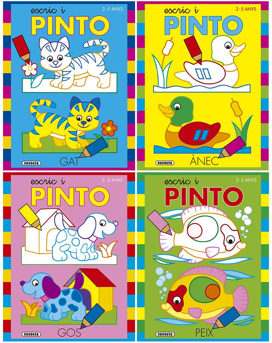 Escric i pinto 3-5 anys (4 títols)