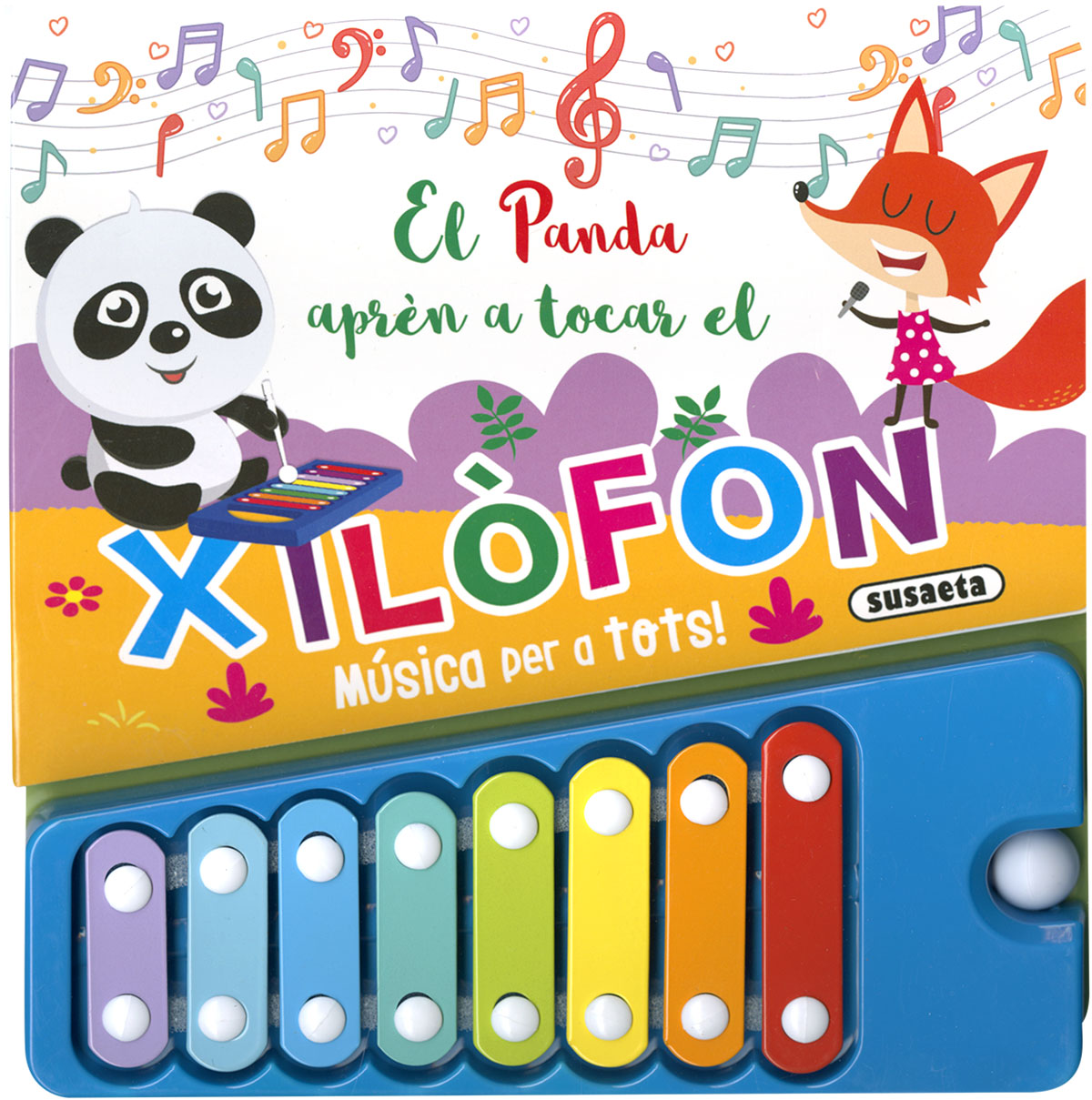 El panda aprèn a tocar el xilòfon
