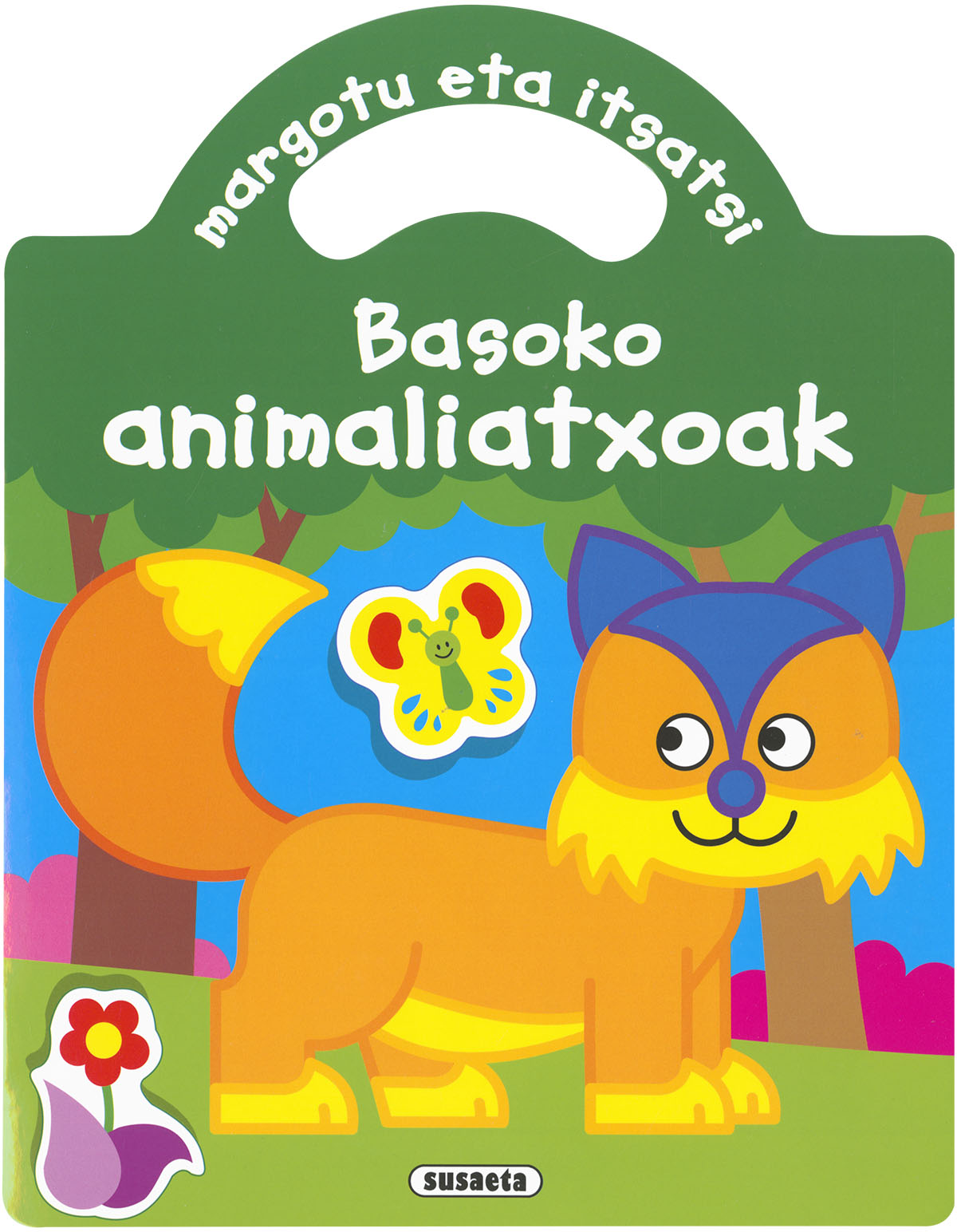 Margotu eta itsatsi basoko animaliatxoak