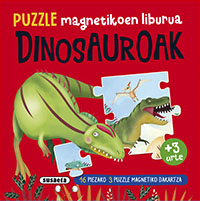 Puzzle magnetikoen liburua Dinosauroak